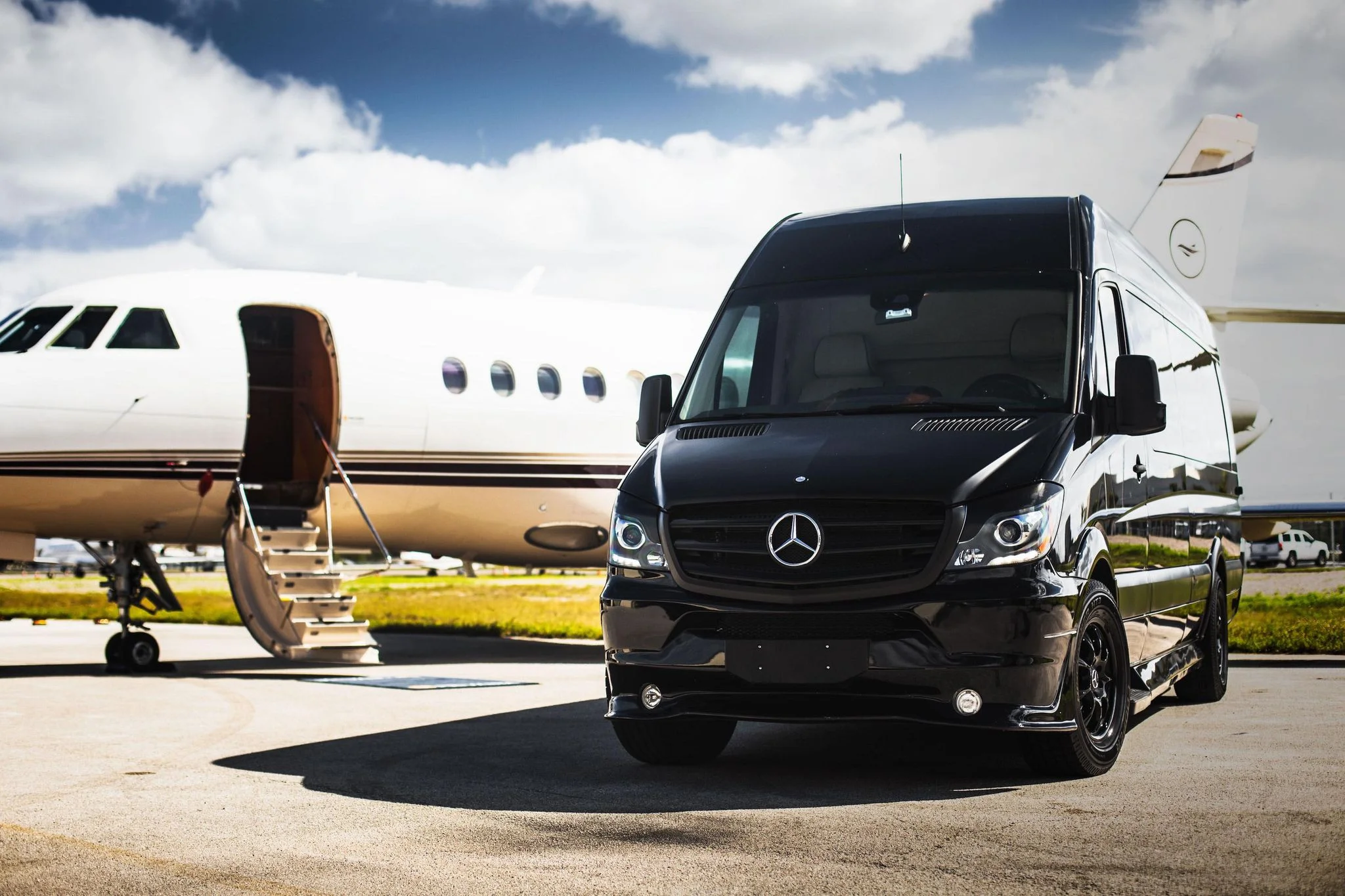 Sprinter Jet Hourly Charter — Purple Heart Limo